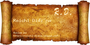 Reichl Diána névjegykártya